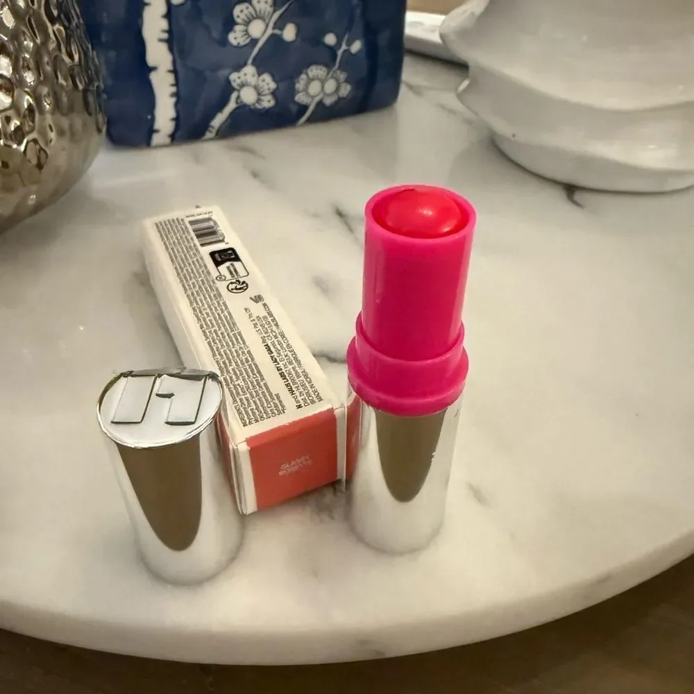 Haus Labs Color Fuse Glassy Blush Balm Stick in glossy rosette